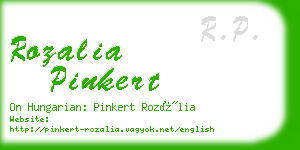 rozalia pinkert business card